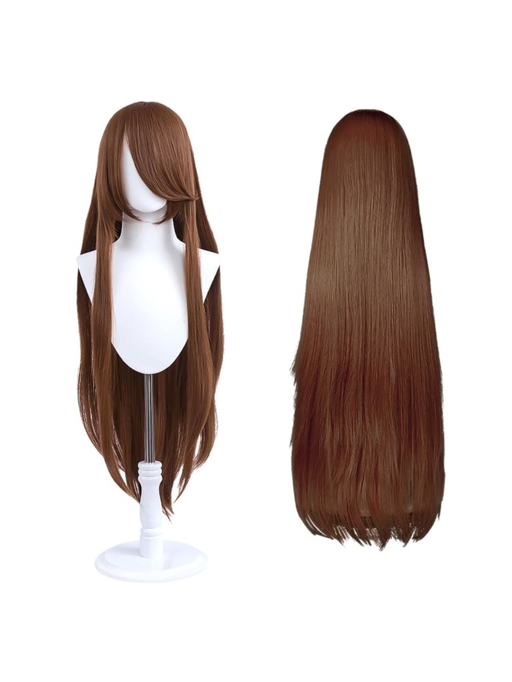 Women's Chestnut 100 Cm Heat Resistant Universal Straight Costume Long Wigs
